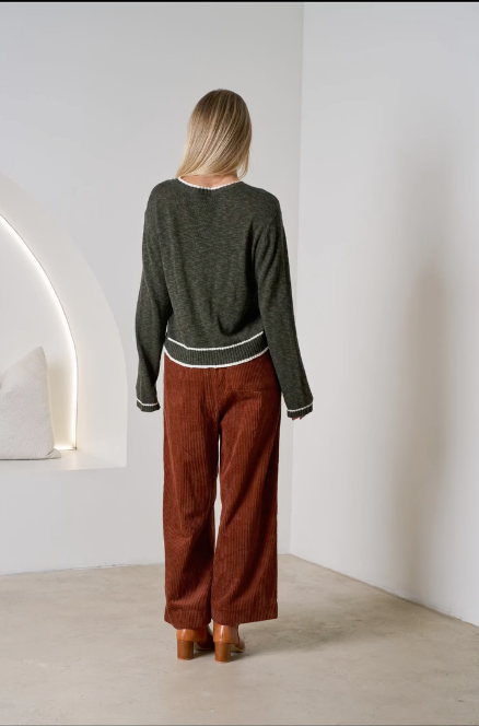 Nadia Knit - Khaki - Armadi - . - Top