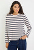 Tether L/S Boxy Tee - Ecru/Navy Stripe - Armadi - Re:Union Label - Tee