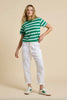 Tilly Tee - Green/Blue Stripe - Armadi - Little Lies - Tee