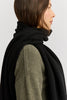 Fine Rib Scarf - Black - Armadi - Toorallie - Accessories