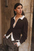 Celia Merino Knit Cardigan - Dark Cocao - Armadi - Rowie - Knitwear