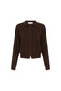 Celia Merino Knit Cardigan - Dark Cocao - Armadi - Rowie - Knitwear