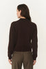 Celia Merino Knit Cardigan - Dark Cocao - Armadi - Rowie - Knitwear