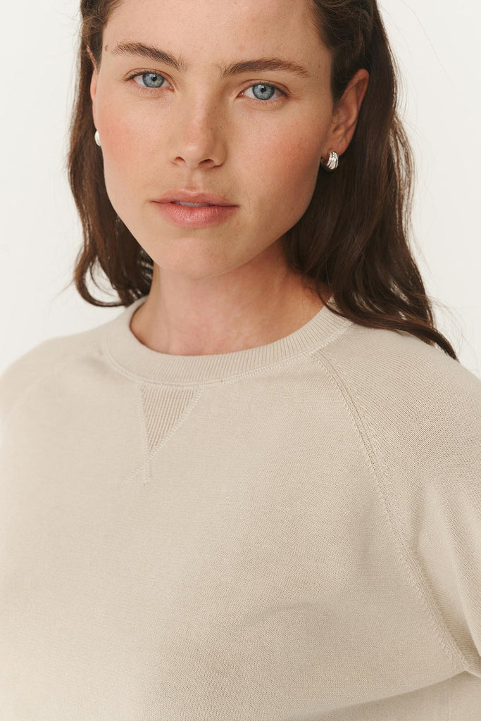 Tiga Pigment Knit Jumper - Stone - Armadi - Rowie - Knitwear