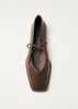 Sway Leather Ballet Flats - Chestnut Brown - Armadi - Alohas - Shoes