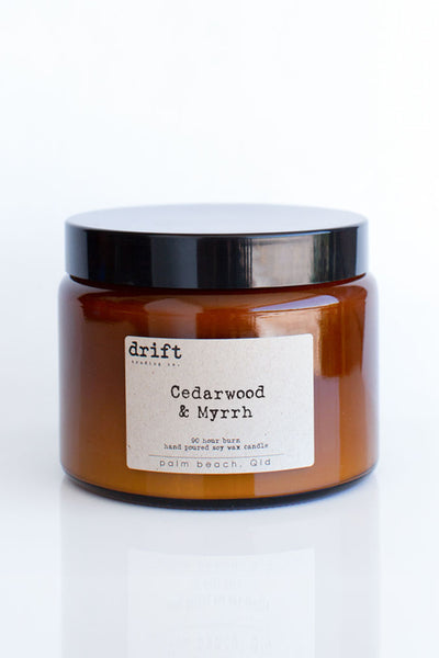 Drift Candle Amber Double Wick - Armadi - Drift Trading Co - Candles