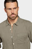 Hampton L/S Linen Shirt - Olive - Armadi - Academy Brand - Men